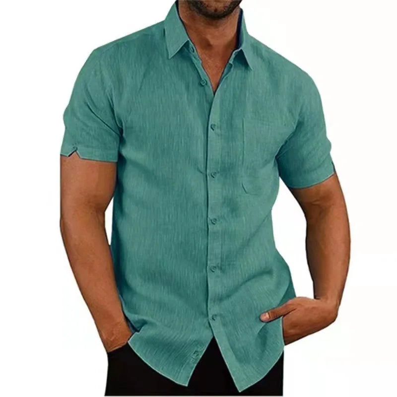 Mens white short sleeve shirt